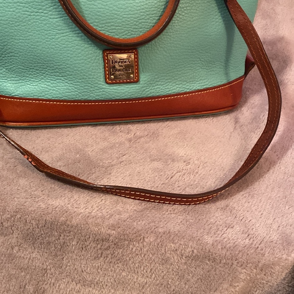 💚DOONEY & BOURKE💚Sea Foam GreenZip Satchel with Crossbody Strap/EUC - Picture 16 of 16